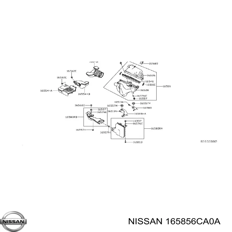  Nissan/Infiniti 165856CA0A ціна, від 37.21 USD