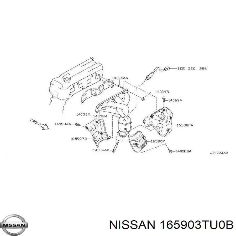  Nissan/Infiniti 165903TU0B ціна, від 11.40 USD