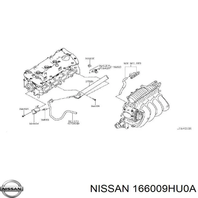 Форсунка паливна Nissan/Infiniti FBY2855 ціна, від 5.07 USD