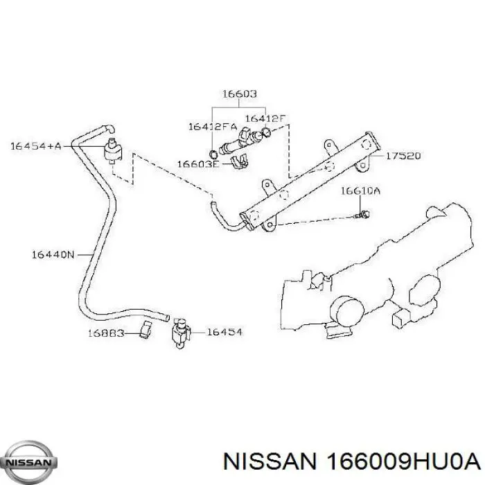  Форсунка вприску палива Nissan Rogue 