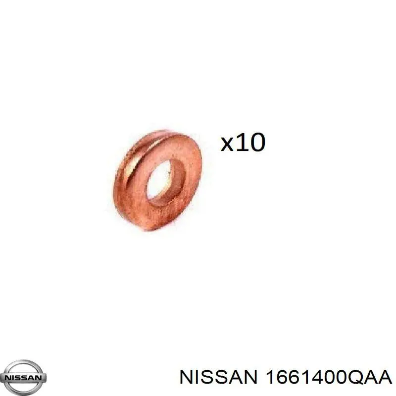 1661400QAA Nissan кільце форсунки інжектора, посадочне
