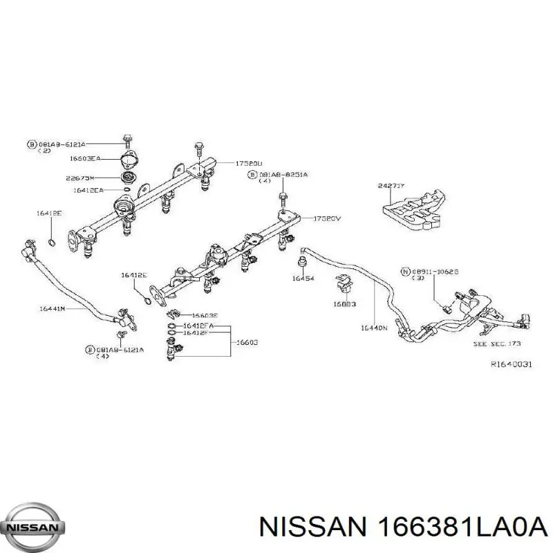 Датчик тиску палива Nissan Titan (A61) (Нісан Titan)