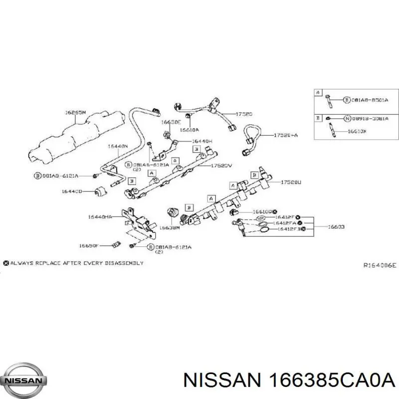 166385CA0A Nissan/Infiniti Манометри