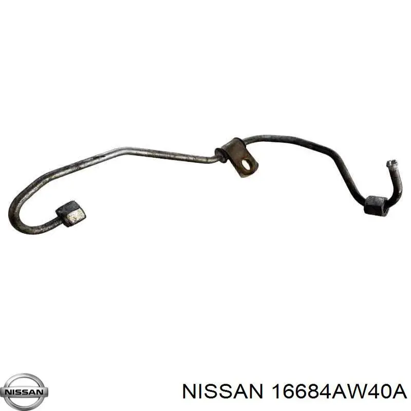 16684AW401 Nissan/Infiniti Трубка паливна, від ПНВТ до паливної рейки