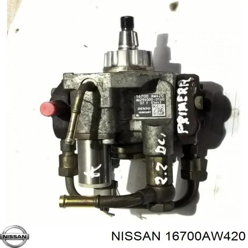 16700AW420 Nissan насос паливний високого тиску (пнвт - DIESEL)