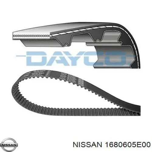 Зубчастий ремінь Nissan/Infiniti 1680605E00 ціна, від 19.00 USD