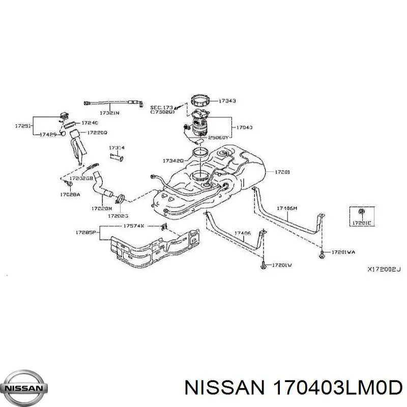 Купити 170403LM0A Nissan/Infiniti 