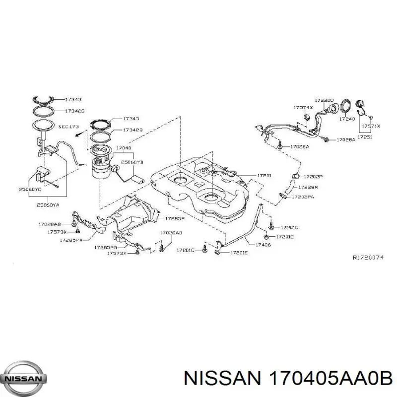 Електробензонасос на Nissan Murano  Z52