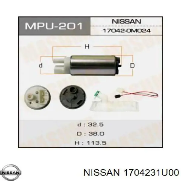 Елемент-турбінка паливного насосу Delphi FE0429 ціна, від 28.49 USD