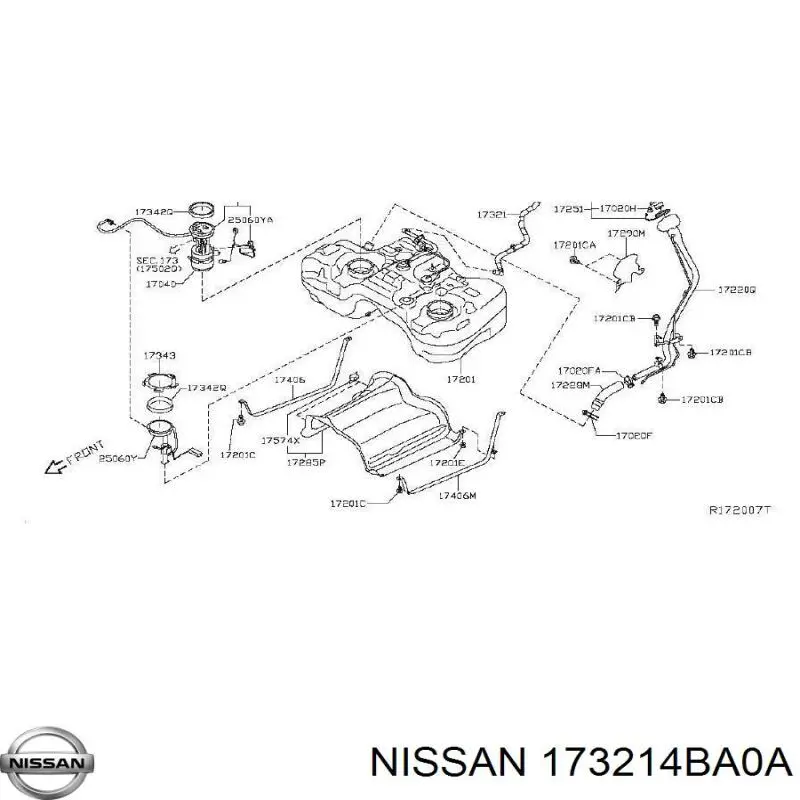  173214BA0A Nissan