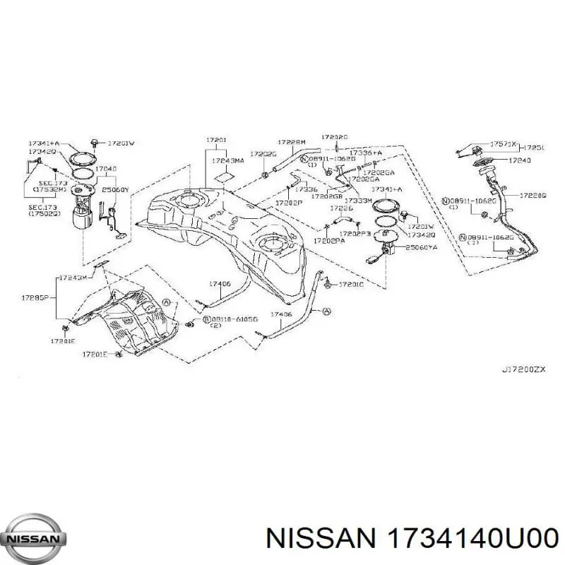 1734140U00 Nissan/Infiniti 