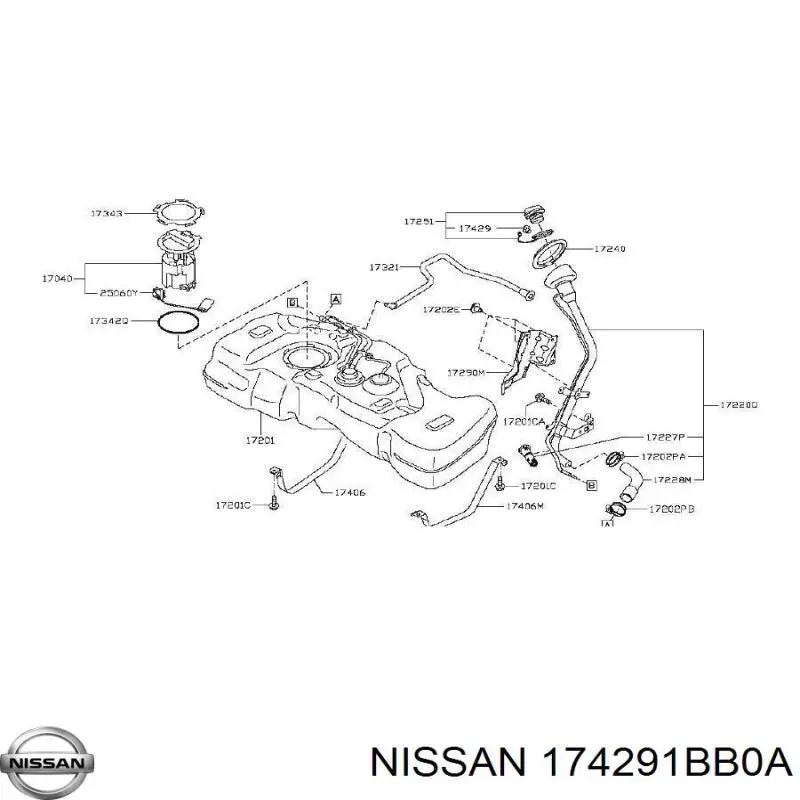  Nissan/Infiniti 174291BB0A ціна, від  USD
