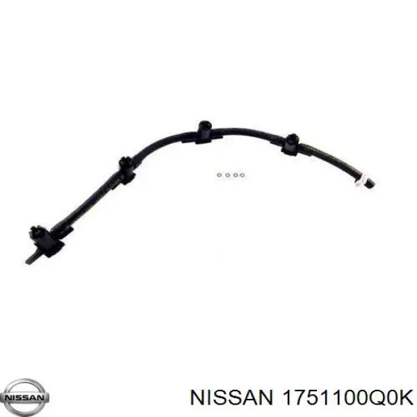 Трубка паливна, зворотня від форсунок Nissan X-Trail (T31) (Нісан Ікстрейл)