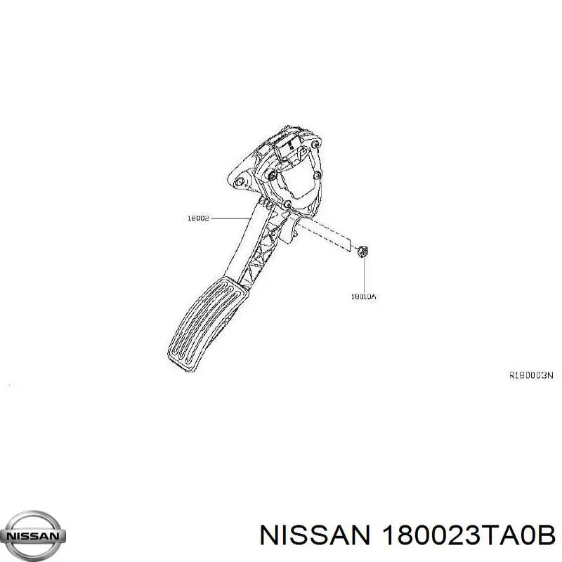 180023TA0B Nissan/Infiniti Педаль газу (акселератора)