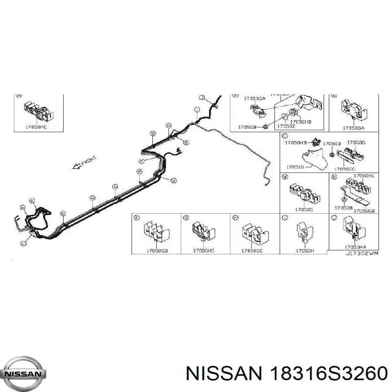 Купити 18316S3260 Nissan/Infiniti 