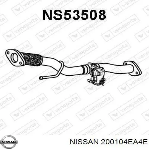 Глушник, передня частина Nissan/Infiniti 200104EA4E ціна, від 58.62 USD