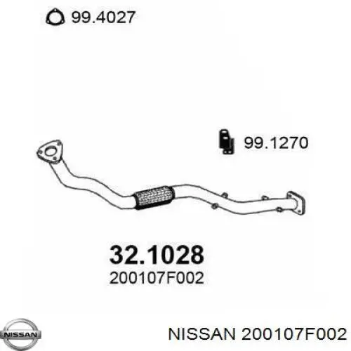  200107F002 Nissan