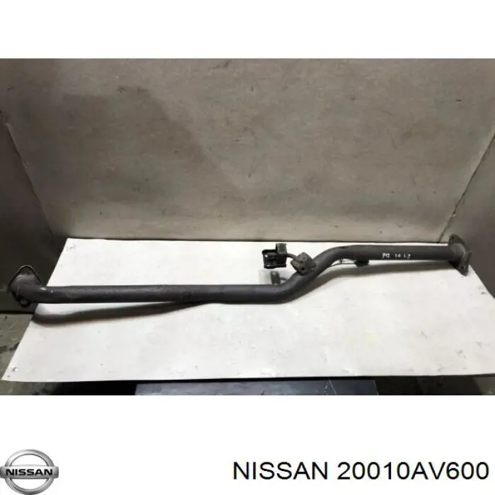20010AV600 Nissan глушник, передня частина