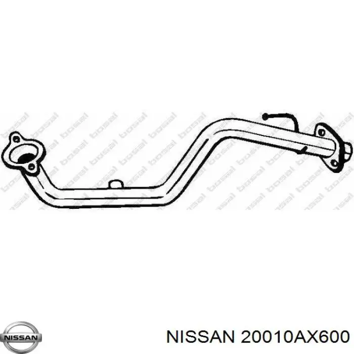 Труба приймальна (штани) глушника, передня Nissan/Infiniti 20010AX600 ціна, від 24.94 USD