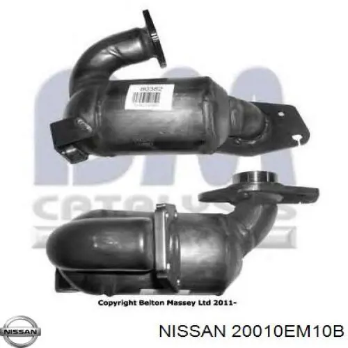 Купити 20010EM10B Nissan/Infiniti Глушник, передня частина