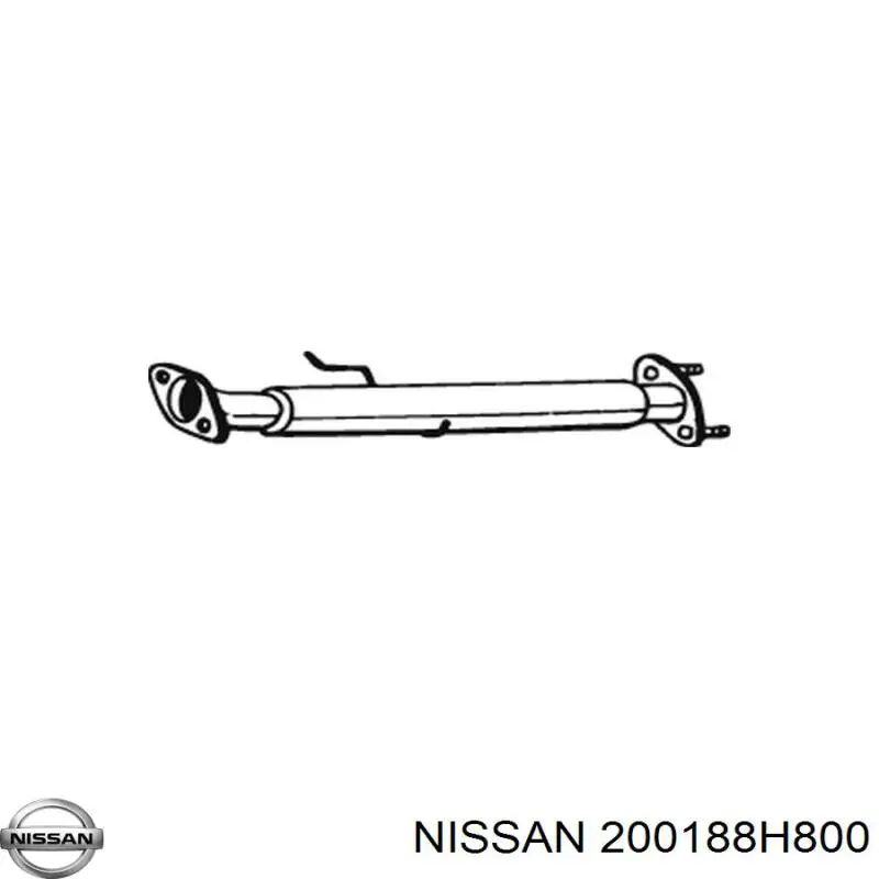 Глушник, центральна частина 200188H800 Nissan