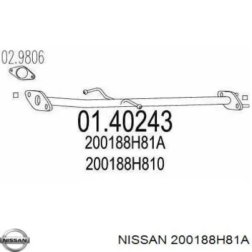 Глушник, передня частина Nissan/Infiniti 200188H81A ціна, від 25.34 USD