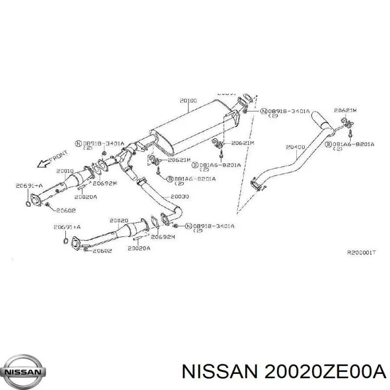 Купити 20020ZE00A Nissan/Infiniti 