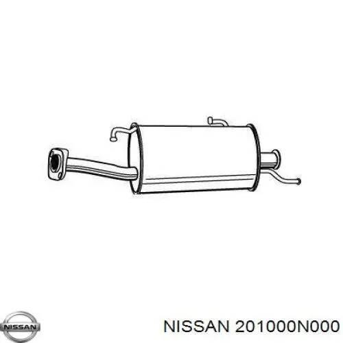 Вихлопна труба Nissan/Infiniti 201000N000 ціна, від 42.44 USD