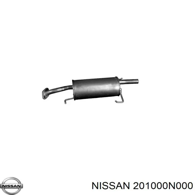 201000N000 Nissan/Infiniti Глушник, задня частина