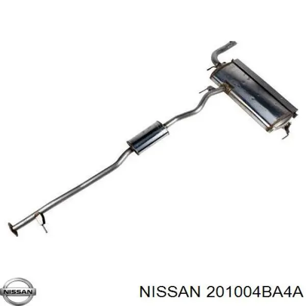 201005HA4C Nissan/Infiniti Глушник, середня і задня частина