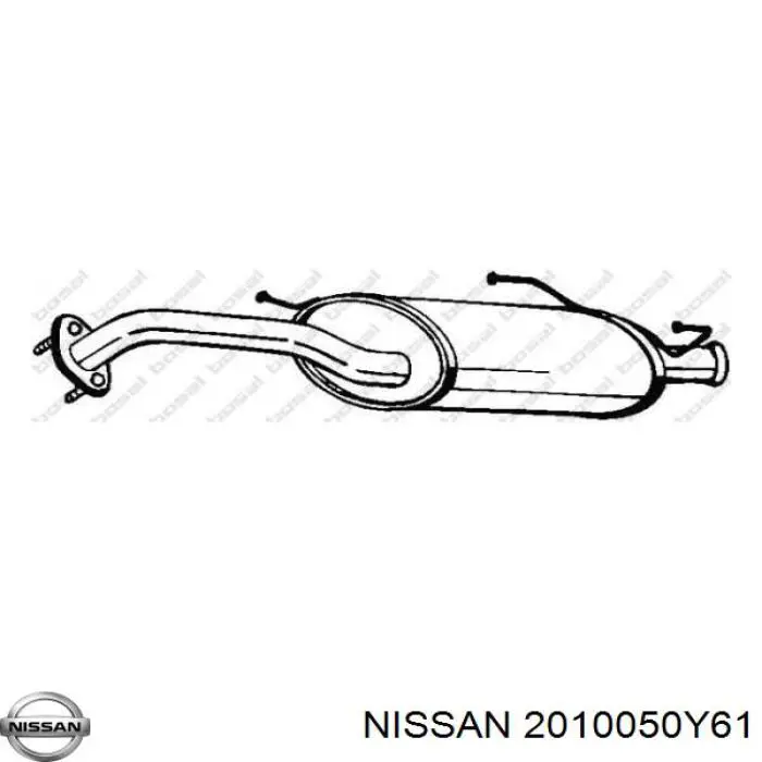 Глушник, задня частина Nissan Sunny 3 (N14) (Нісан Санні)
