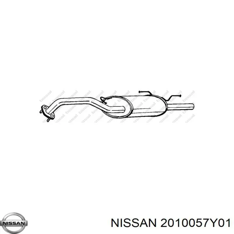 Вихлоп Nissan/Infiniti 2010057Y01 ціна, від 44.34 USD