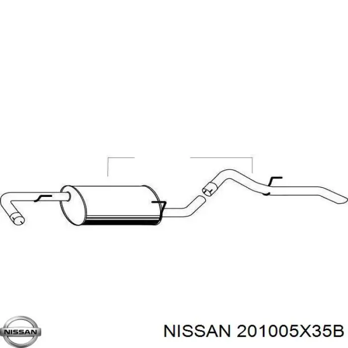 Вихлоп Nissan/Infiniti 201005X35B ціна, від 37.56 USD