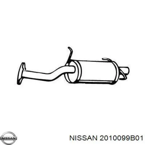 Вихлопна труба Nissan/Infiniti 2010099B01 ціна, від 57.17 USD