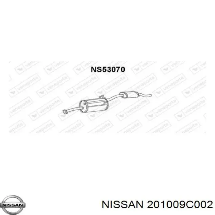Купити Глушник, задня частина Nissan Serena  C23