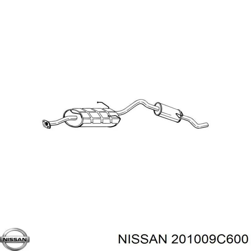 201009C600 Nissan/Infiniti Глушилка задня