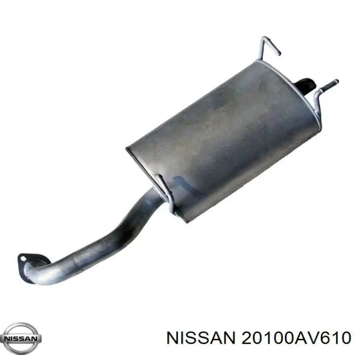 Глушник, задня частина Nissan Primera (WP12) (Нісан Прімера)