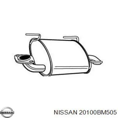 20100BM505 Nissan/Infiniti Глушилка задня