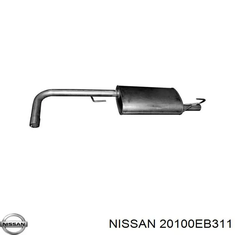 Вихлопна труба Nissan/Infiniti 20100EB311 ціна, від 58.33 USD