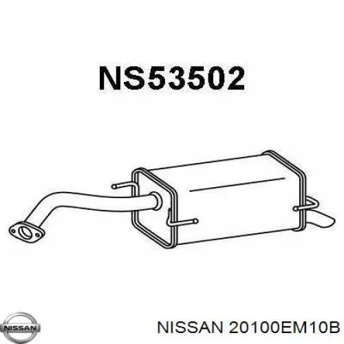 Вихлопна труба Nissan/Infiniti 20100EM10B ціна, від 84.65 USD