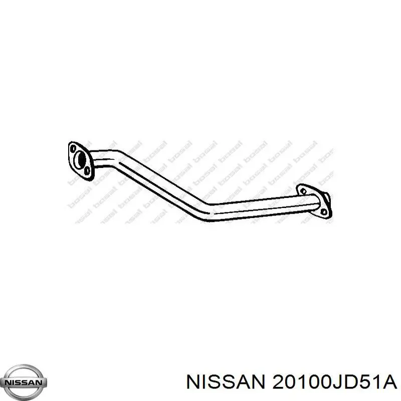 Вихлопна труба Nissan/Infiniti 20100JD51A ціна, від 31.67 USD