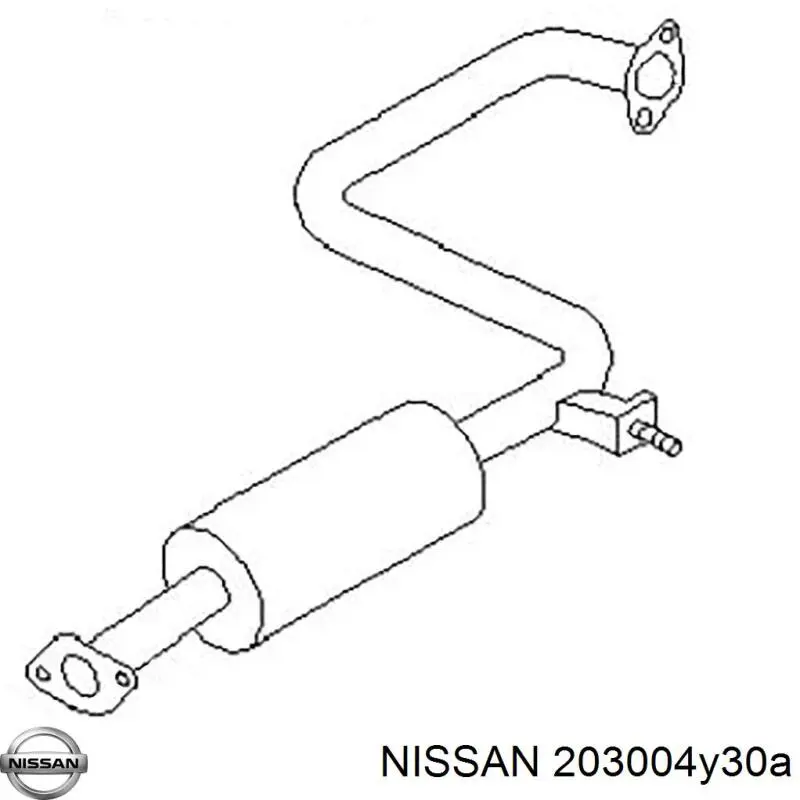 203004Y30A Nissan/Infiniti Середній глушник