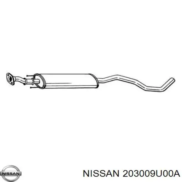 Глушник, центральна частина Nissan Note (E11) (Нісан Ноут)
