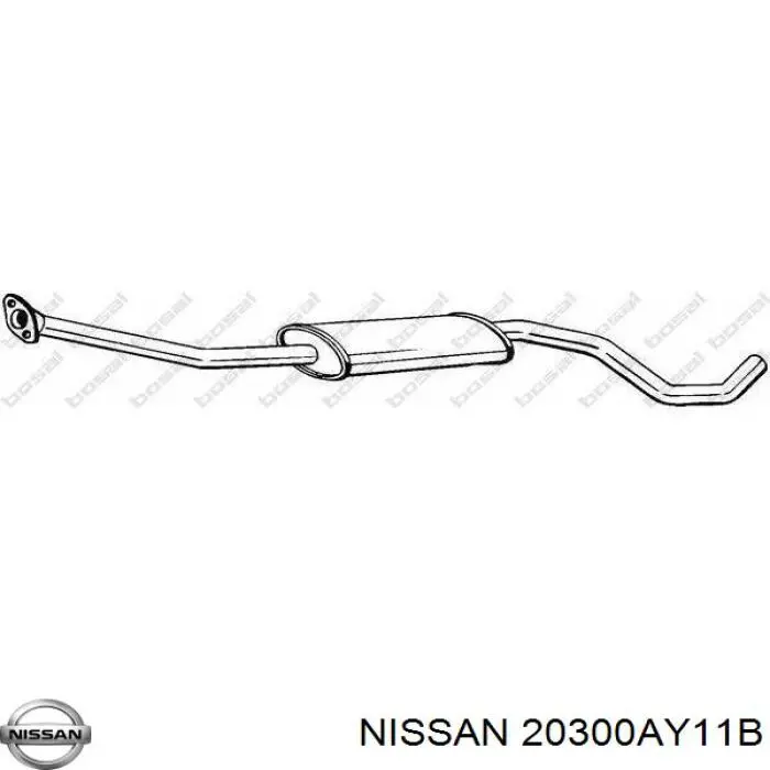Глушник Nissan/Infiniti 20300AY11B ціна, від 39.42 USD