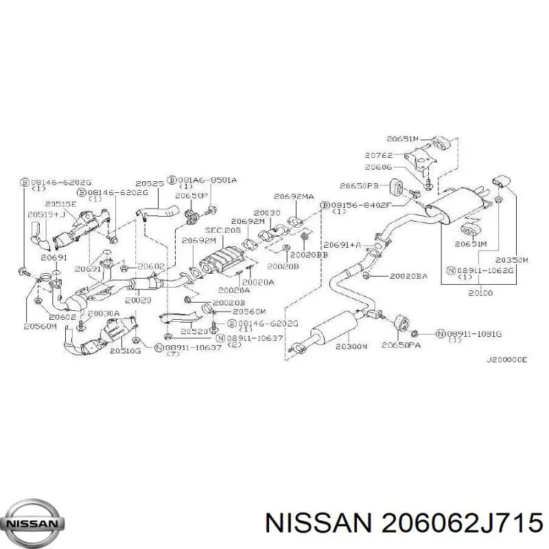 Болт Nissan Micra C+C (CK12E) (Нісан Мікра)
