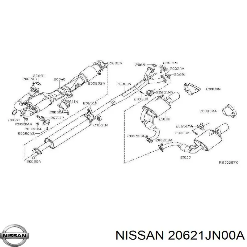  Nissan/Infiniti 20621JN00A ціна, від 12.69 USD