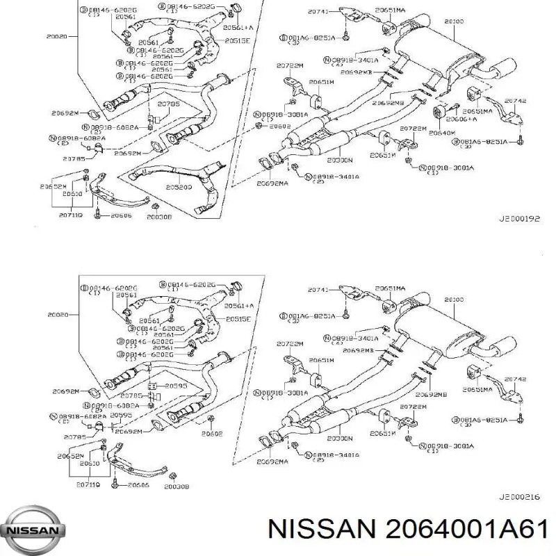  2064001A61 Nissan