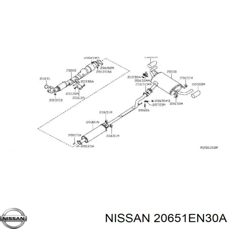  Nissan/Infiniti 20651EN30A ціна, від 5.88 USD