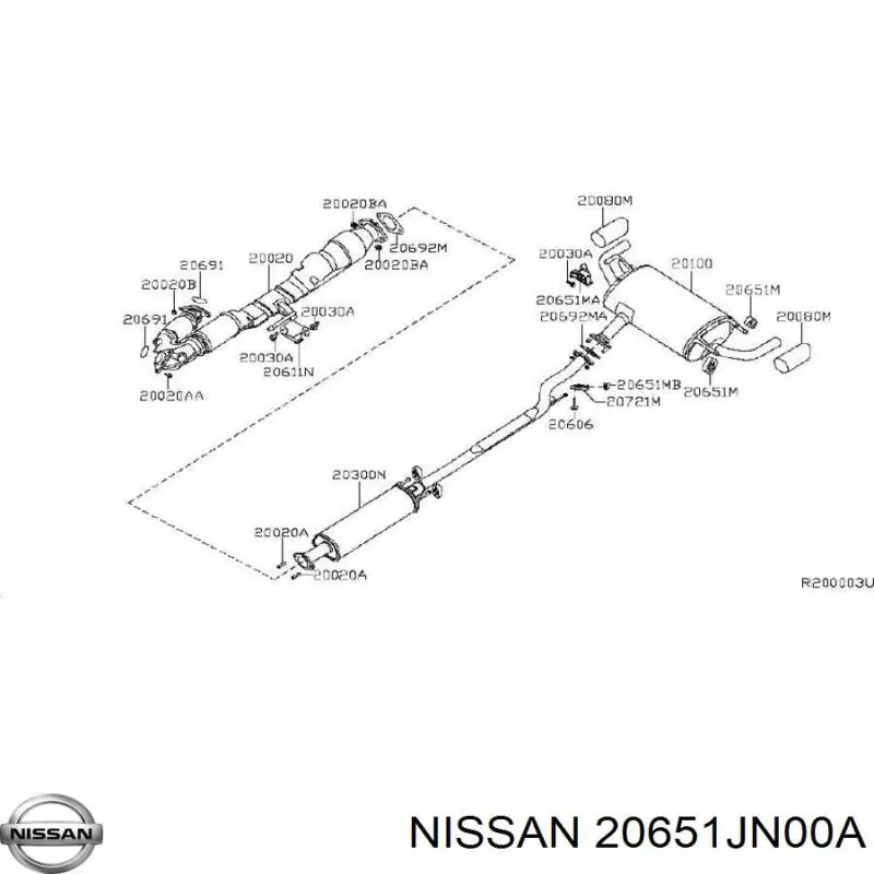  Nissan/Infiniti 20651JN00A ціна, від 18.85 USD