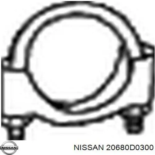 Монтажні елементи передні випускної системи 20680D0300 NISSAN